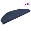 vidaXL Stufenmatten Selbstklebend 30 Stk. Blau 65x22,5x3,5 cm
