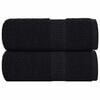 vidaXL G&auml;stet&uuml;cher FROGN 2 Stk. Schwarz 30x50 cm 360 g/m&sup2;