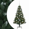 vidaXL K&uuml;nstlicher Weihnachtsbaum mit Kugel 120 cm 150 LEDs