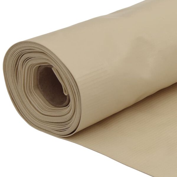 vidaXL Balkon-Sichtschutz Beige 120x400 cm Oxford-Gewebe