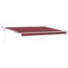 vidaXL Markise Automatisch mit LED Weinrot 400x300 cm