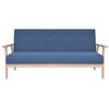 vidaXL Sofagarnitur 2-tlg. Stoff Blau