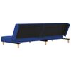 vidaXL Schlafsofa 2-Sitzer mit 2 Kissen Blau Stoff