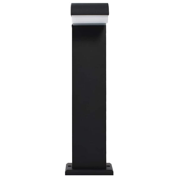 vidaXL Gartenleuchte LED 9 W Schwarz Oval