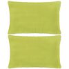 vidaXL Kissen-Set 2 Stk. Velours 40 x 60 cm Gr&uuml;n