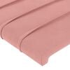 vidaXL Boxspringbett mit Matratze Rosa 200x200 cm Samt