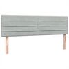 vidaXL Boxspringbett mit Matratze Hellgrau 140x220 cm Samt