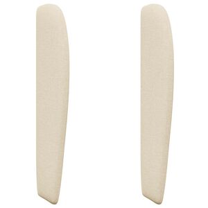 vidaXL Kopfteil Ohr Creme 80 x 23 x 6 cm Stoff