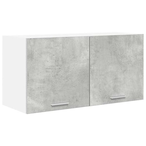 vidaXL H&auml;ngeschrank mit T&uuml;r Beton Grau 80 x 31 x 40 cm Holzwerkstoff