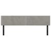 vidaXL Kopfteile 2 Stk. Hellgrau 90x5x78/88 cm Samt