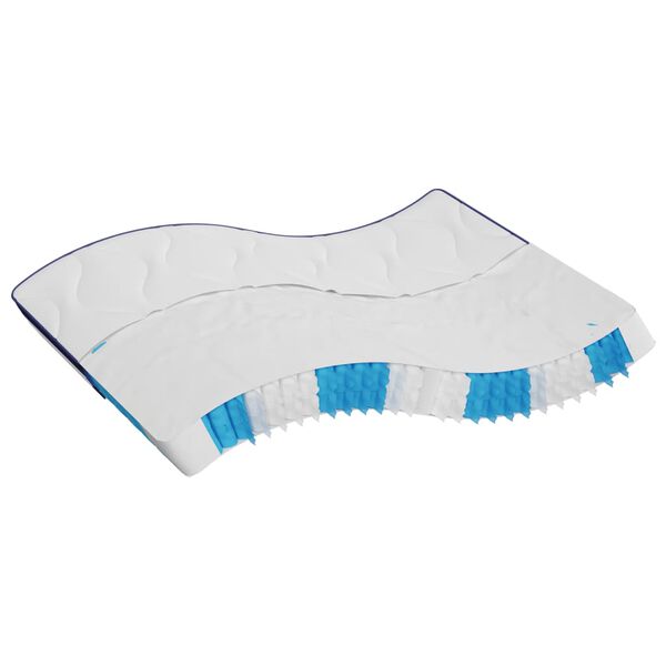 vidaXL Matratze Taschenfederkern Mittelfest 200x200 cm