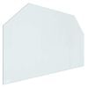 vidaXL Feuerstelle Glasplatte Transparent 100 x 60 cm Glas