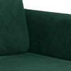 vidaXL 2-Sitzer-Sofa Dunkelgr&uuml;n 140 cm Samt