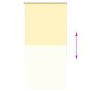 vidaXL Verdunkelungsrollo Gelb 85x150 cm Stoffbreite 80,7 cm Polyester