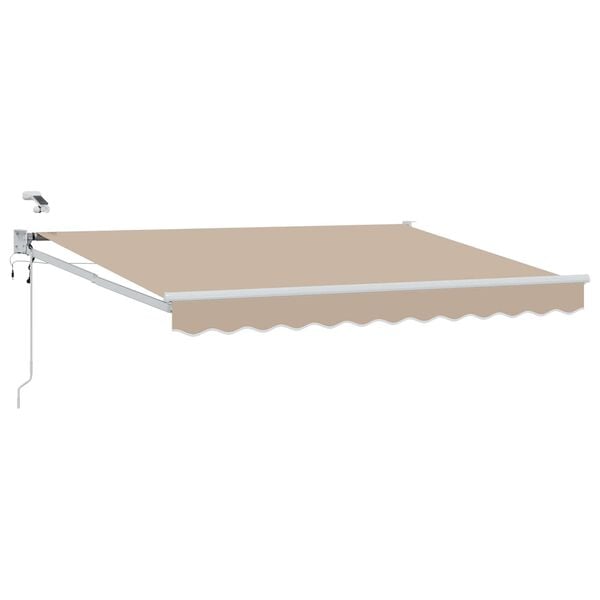 vidaXL Elektrische ausziehbare Markise Beige 2,5 x 2 m