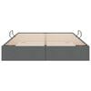 vidaXL Aufbewahrungsbett mit Kopfteil Dunkelgrau 140 x 200 cm Stoff