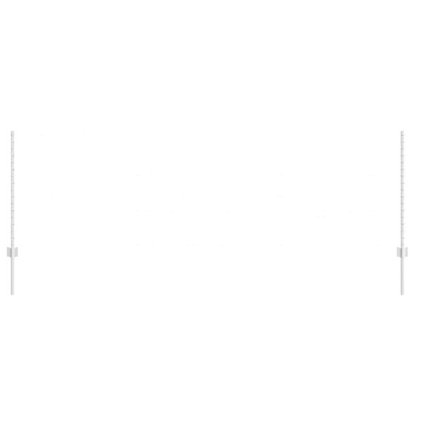 vidaXL Zaunpfosten 88 pcs Silber 140 cm Stahl