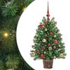 vidaXL K&uuml;nstlicher Weihnachtsbaum mit 150 LEDs Gr&uuml;n 95 cm PE und PVC