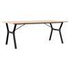 vidaXL Esstisch Y-Gestell 200x100x75,5cm Massivholz Kiefer & Stahl
