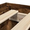 vidaXL Bettgestell ohne Matratze R&auml;uchereiche 90x190 cm Holzwerkstoff