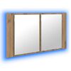 vidaXL Badezimmerspiegelschrank Artisan-Eiche 80 x 12 x 45 cm