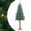 vidaXL Schlanker Weihnachtsbaum Gr&uuml;n 210 cm