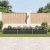 vidaXL Garten-Hochbeet Verzinkter Stahl 480x80x45 cm Anthrazit