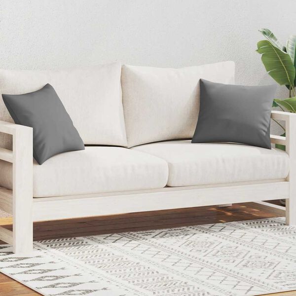 vidaXL Gartenkissen 2 Stk. 45 x 45 cm Grau