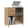 vidaXL Plattenschrank Artisan-Eiche 84,5x38x89 cm Holzwerkstoff