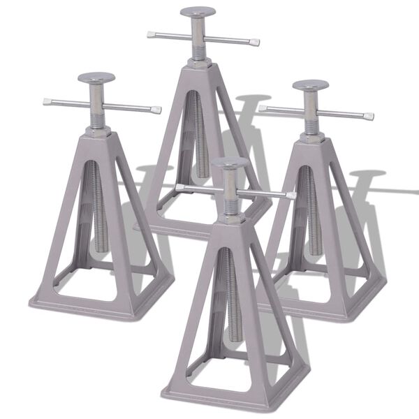 vidaXL Wohnwagen-St&uuml;tzbock 4 Stk 285-430 mm Aluminium und Stahl
