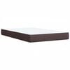 vidaXL Boxspringbett mit Matratze Dunkelbraun 90x190 cm Stoff