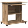 vidaXL Schreibtisch Artisan-Eiche 80x50x75 cm Holzwerkstoff