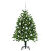 vidaXL Weihnachtsbaum mit 150 LEDs mit Ständer Grün 120 cm PE