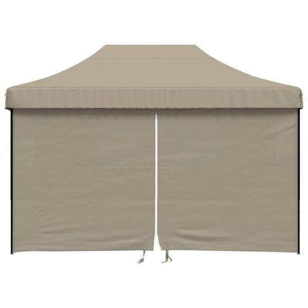 vidaXL Party-Zelt Taupe 279 x 410 x 315 cm Oxford-Stoff