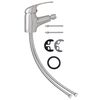 vidaXL Badezimmer Bidet Mischbatterie Silbern 13x12 cm