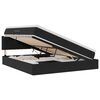 vidaXL LED-Speicherbett mit Matratze Schwarz 180 x 200 cm Samt