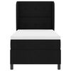 vidaXL Boxspringbett mit Matratze Schwarz 80 x 200 cm Stoff