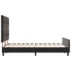 vidaXL Boxspringbett mit Kopfteil Schwarz 140 x 190 cm Samt