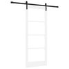 vidaXL Schiebet&uuml;r ORKDAL Wei&szlig; und Schwarz 83 x 202 cm