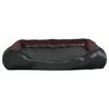 vidaXL Hundebett Schwarz/Braun 120x100x27 cm Kunstleder