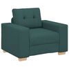 vidaXL Sofa 3 pcs Dunkelgr&uuml;n 221 x 80 x 80 cm Leinenmischgewebe