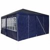vidaXL Party-Zelt Blau 400 x 400 x 266 cm Polyethylen