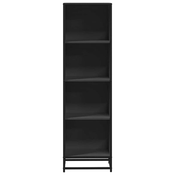 vidaXL Bücherregal Schwarz 40x35x139 cm Holzwerkstoff