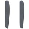vidaXL Kopfteil Ohr Dunkelgrau 80 x 23 x 6 cm Samt