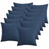 vidaXL Kissenbezug 12 stk. HEERLEN Blau 40 x 40 cm Stoff