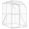 vidaXL H&uuml;hnerstall Silber 200 x 200 x 215 cm Verzinkter Stahl