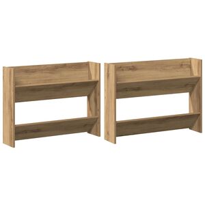 vidaXL Schuhschrank 2 stk. 81 x 18 x 60 cm Holzwerkstoff Artisan-Eiche