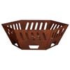 vidaXL Feuerstelle Rostoptik 80 x 80 x 28 cm Wetterfeststahl