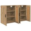 vidaXL Wandmontierter Schrank 2 pcs Artisan-Eiche 69,5 x 34 x 90 cm