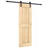 vidaXL Schiebet&uuml;r 70 x 210 cm Massivkiefer (Unbehandelt)